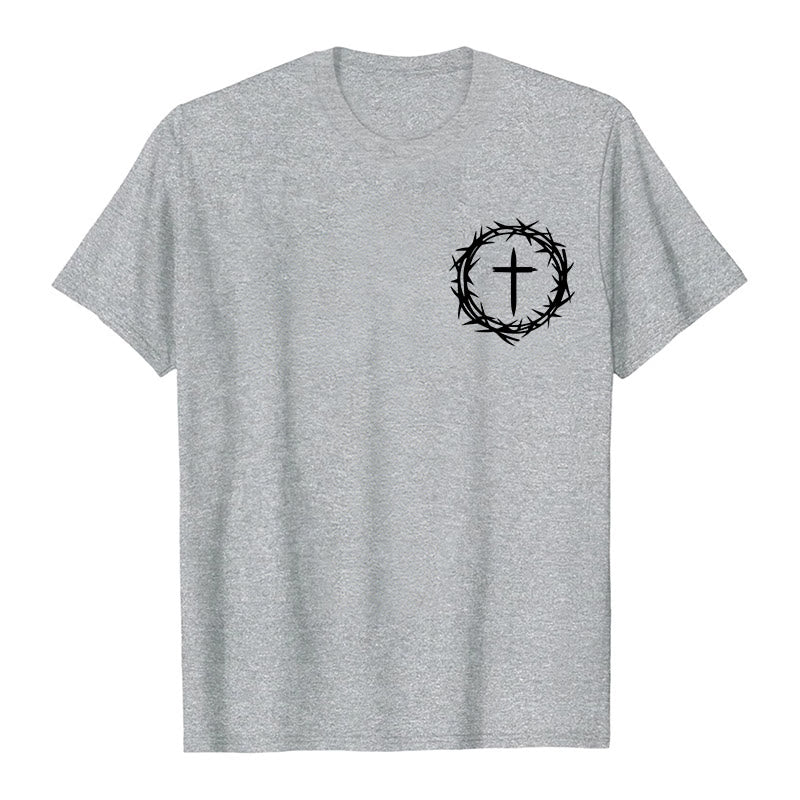 Christianartworkshop Molte cose possono accadere in 3 giorni T-shirt unisex con corona di spine e croce - image 10