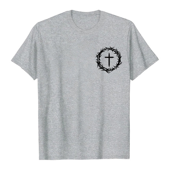 Christianartworkshop Molte cose possono accadere in 3 giorni T-shirt unisex con corona di spine e croce - image 10