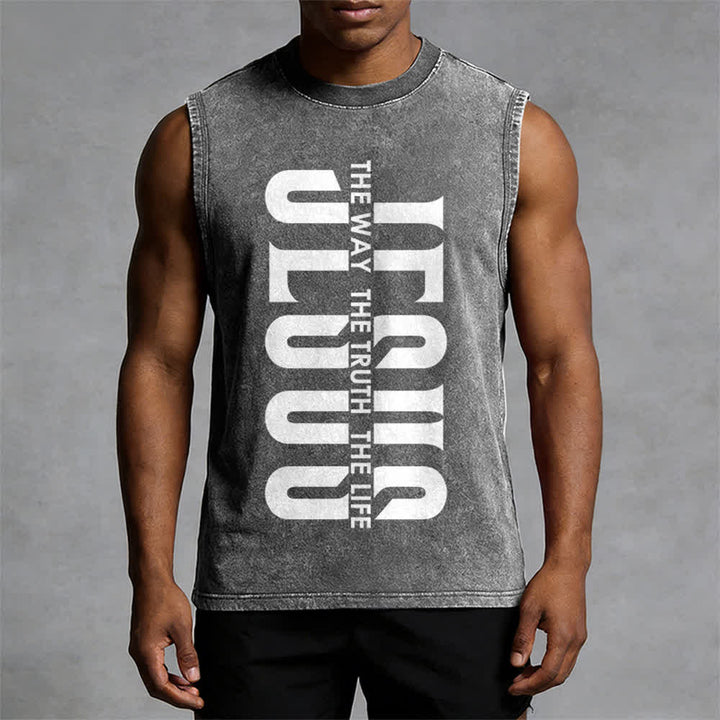Christianartworkshop Canotta unisex lavata "The Way The Truth The Life" - image 1