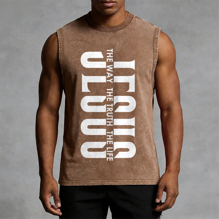Christianartworkshop Canotta unisex lavata "The Way The Truth The Life" - image 13