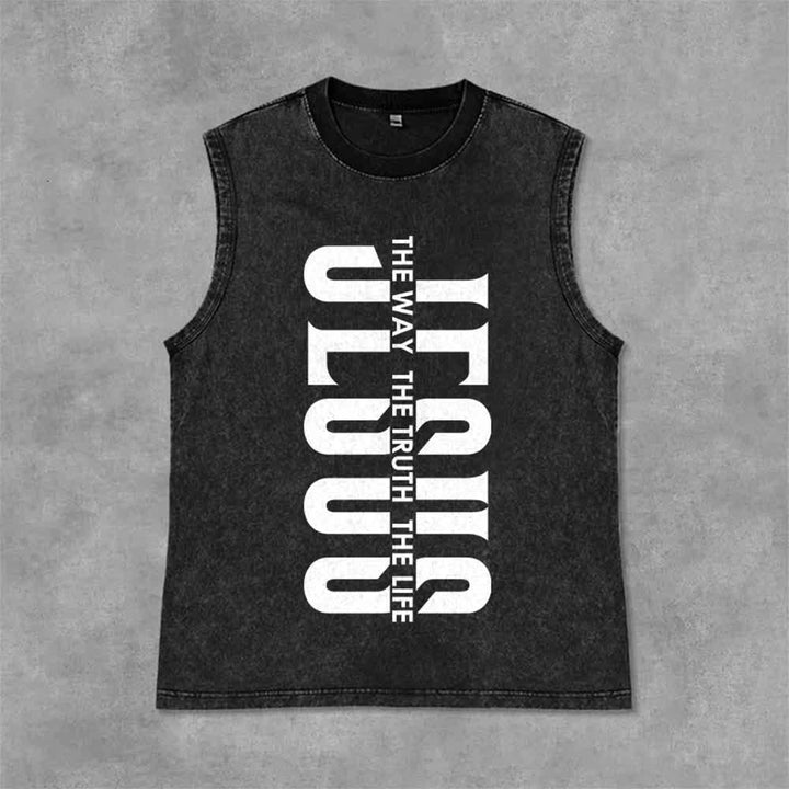 Christianartworkshop Canotta unisex lavata "The Way The Truth The Life" - Nero - 2XL - image 3