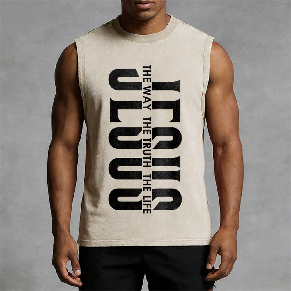 Christianartworkshop Canotta unisex lavata "The Way The Truth The Life" - image 7