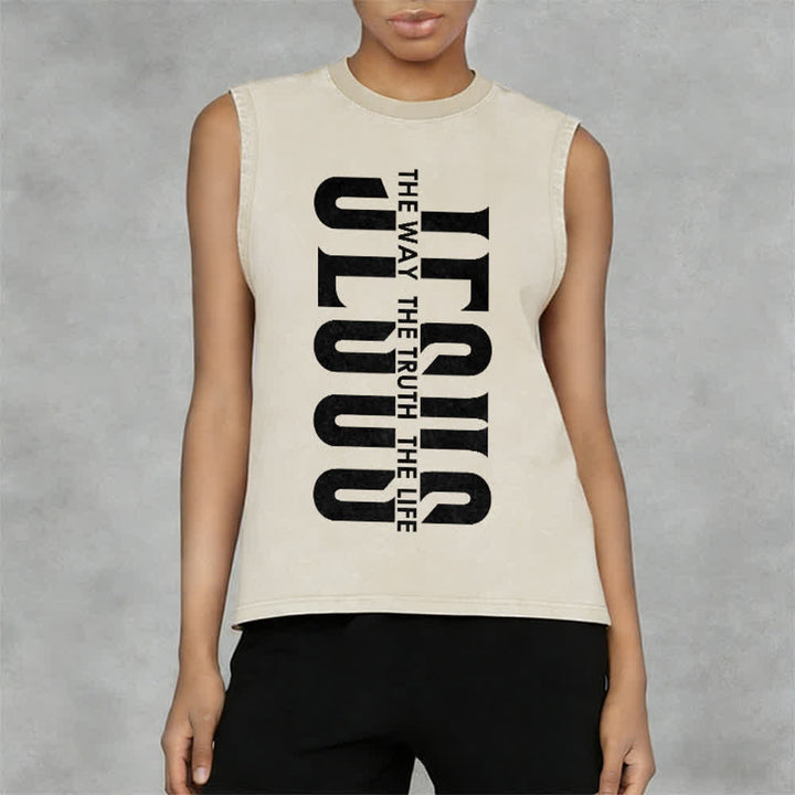 Christianartworkshop Canotta unisex lavata "The Way The Truth The Life" - image 8