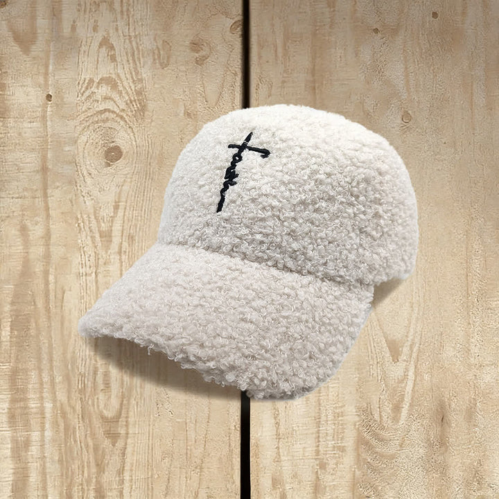 Christianartworkshop Cappellino da baseball morbido con croce della fede ricamata - Beige - image 8