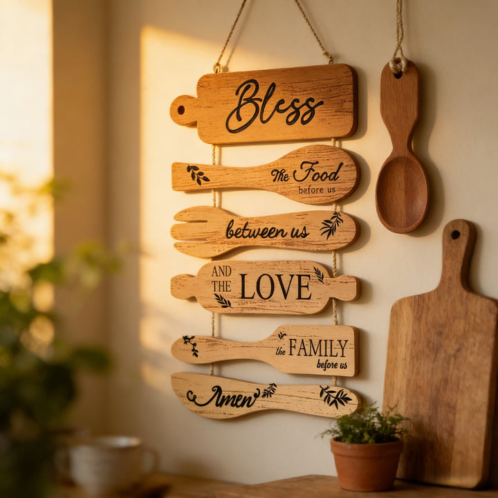 Christianartworkshop: Quattro stili di decorazioni murali rustiche in legno con benedizioni: un simbolo di fede e comunione familiare. - image 9