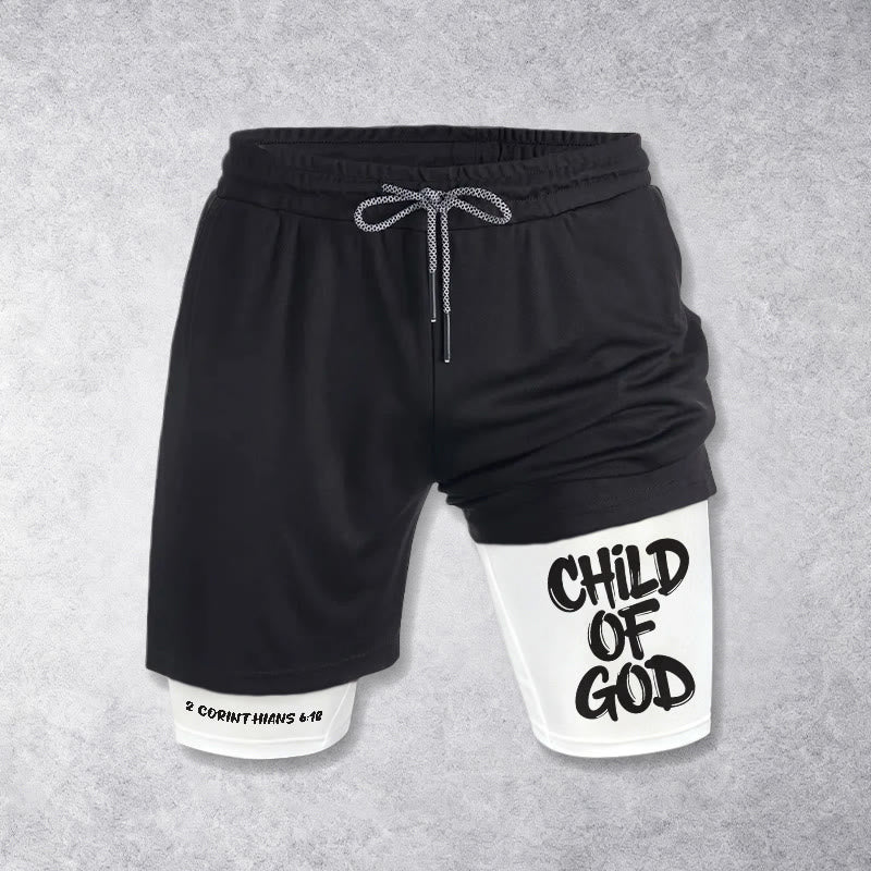 Christianartworkshop 2 Corinzi 6:18 Pantaloncini da spettacolo "Figlio di Dio" - Bianco - 3XL - image 9