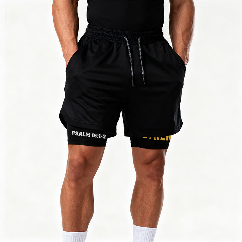 Christianartworkshop Salmo 18:1-2 Il Signore è la mia forza - Pantaloncini sportivi - image 10