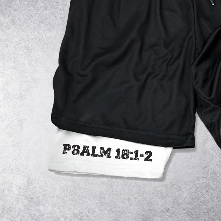 Christianartworkshop Salmo 18:1-2 Il Signore è la mia forza - Pantaloncini sportivi - image 7