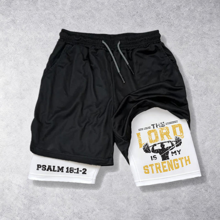 Christianartworkshop Salmo 18:1-2 Il Signore è la mia forza - Pantaloncini sportivi - image 5