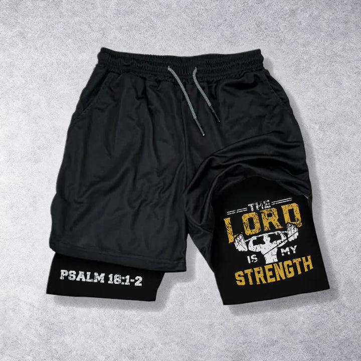 Christianartworkshop Salmo 18:1-2 Il Signore è la mia forza - Pantaloncini sportivi - image 14