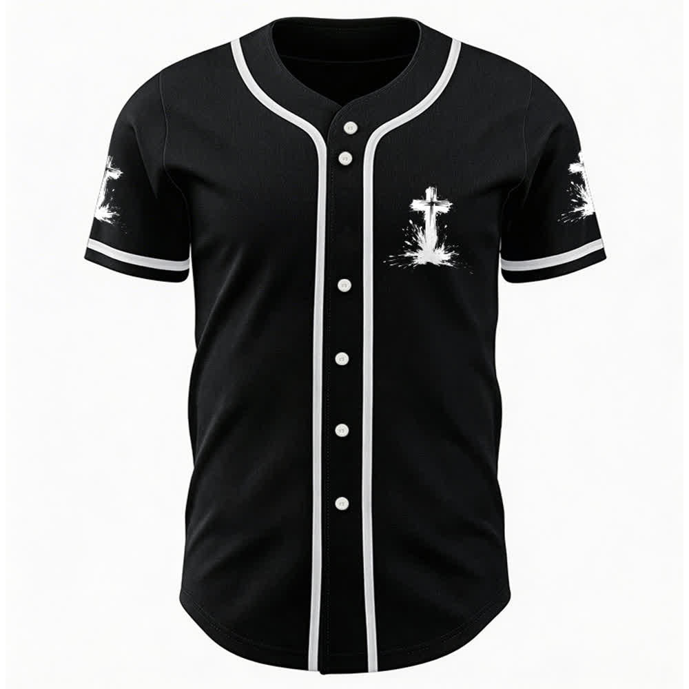 Christianartworkshop Non tutti i supereroi indossano mantelli Maglia da baseball unisex A Cross - image 9