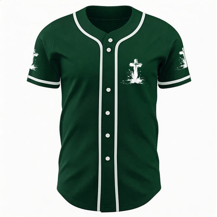 Christianartworkshop Non tutti i supereroi indossano mantelli Maglia da baseball unisex con croce - image 24