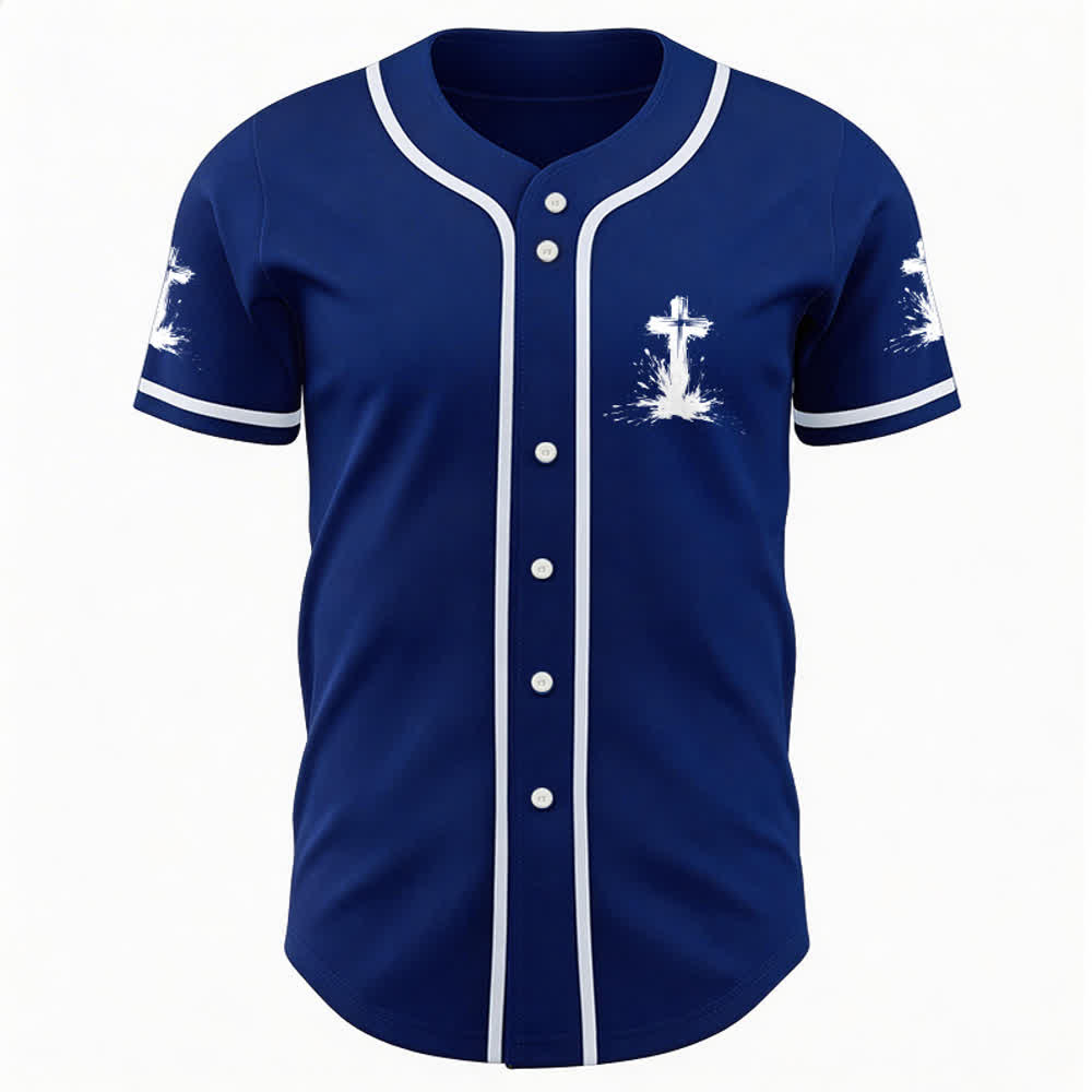 Christianartworkshop Non tutti i supereroi indossano mantelli Maglia da baseball unisex con croce - image 21