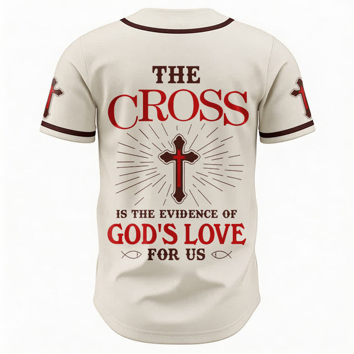 Christianartworkshop Maglia da baseball unisex "La croce è la prova dell'amore di Dio" - image 5