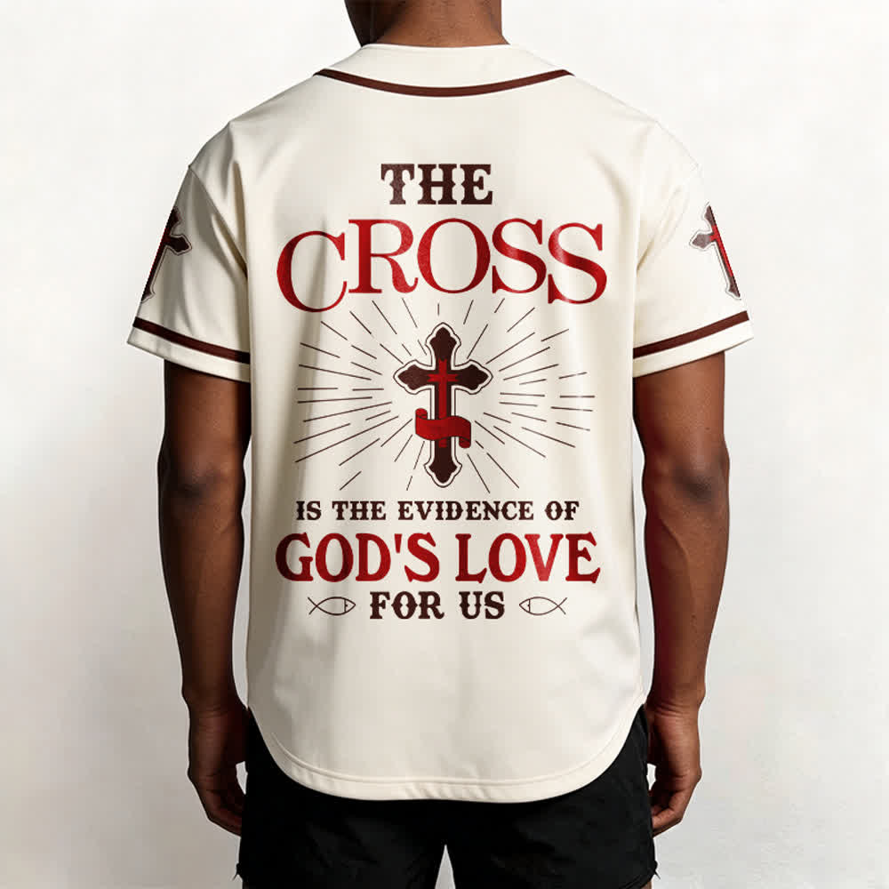 Christianartworkshop - La croce è la prova dell'amore di Dio - Maglia da baseball unisex - image 1