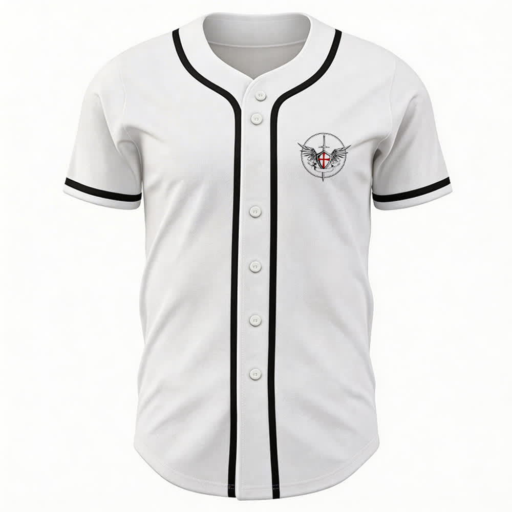 Christianartworkshop Maglia da baseball unisex "San Michele Arcangelo difendici" - image 6