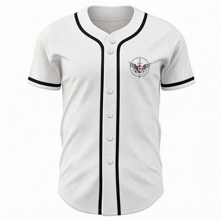 Christianartworkshop Maglia da baseball unisex "San Michele Arcangelo difendici" - image 6