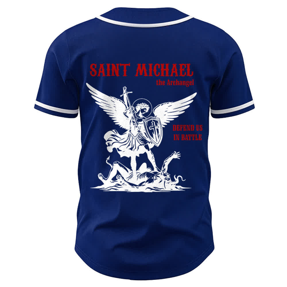 Christianartworkshop Maglia da baseball unisex "San Michele Arcangelo difendici" - image 20