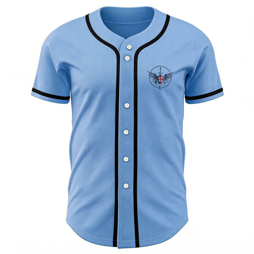 Christianartworkshop Maglia da baseball unisex con la scritta "San Michele Arcangelo, difendici" - image 18