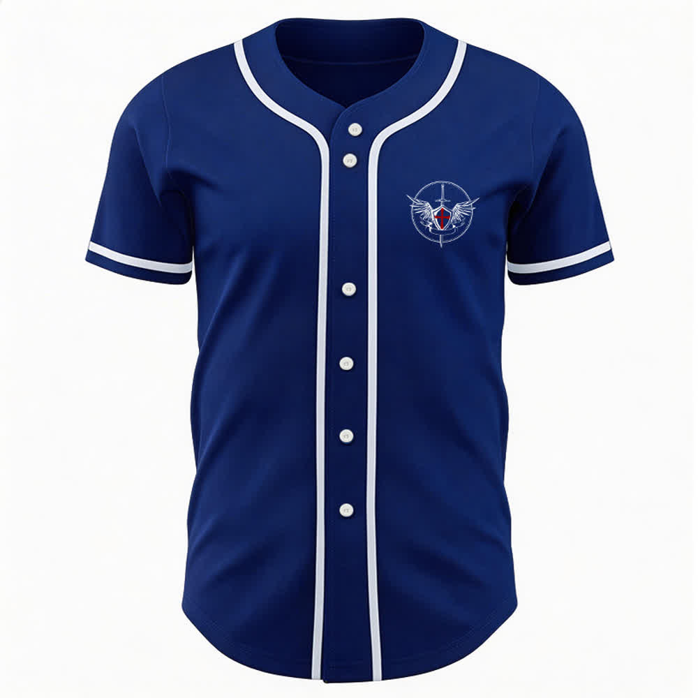 Christianartworkshop Maglia da baseball unisex con la scritta "San Michele Arcangelo, difendici" - image 21