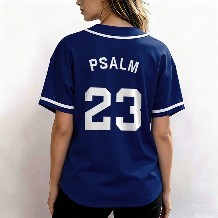 Christianartworkshop Maglia da baseball unisex in stile retrò con la scritta Salmo 23 - image 3