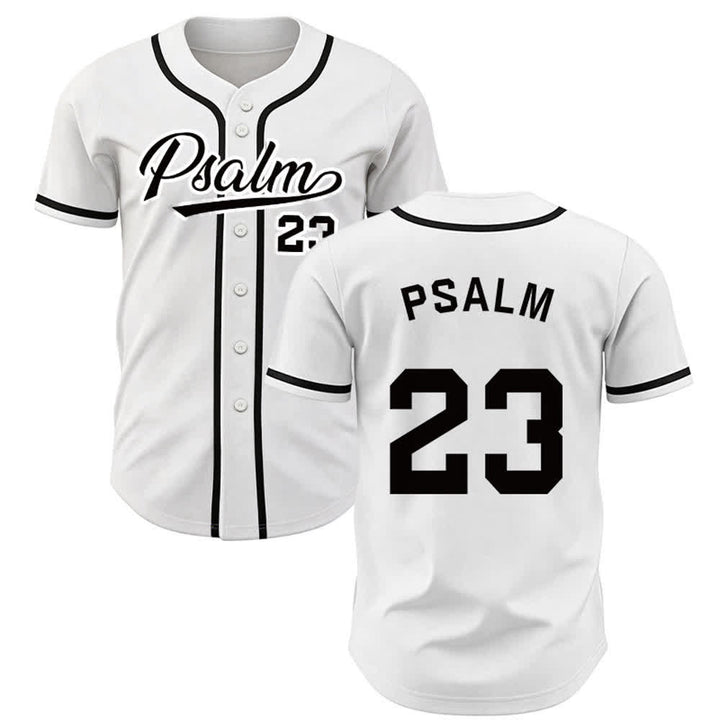 Christianartworkshop Maglia da baseball unisex in stile retrò con la scritta Salmo 23 - Bianco - 5XL - image 7