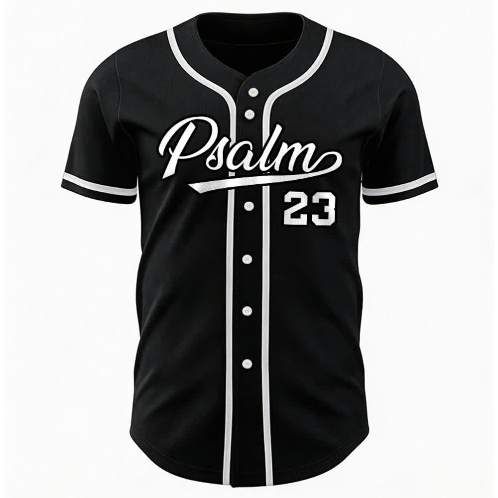 Christianartworkshop Maglia da baseball unisex in stile retrò con la scritta Salmo 23 - image 12