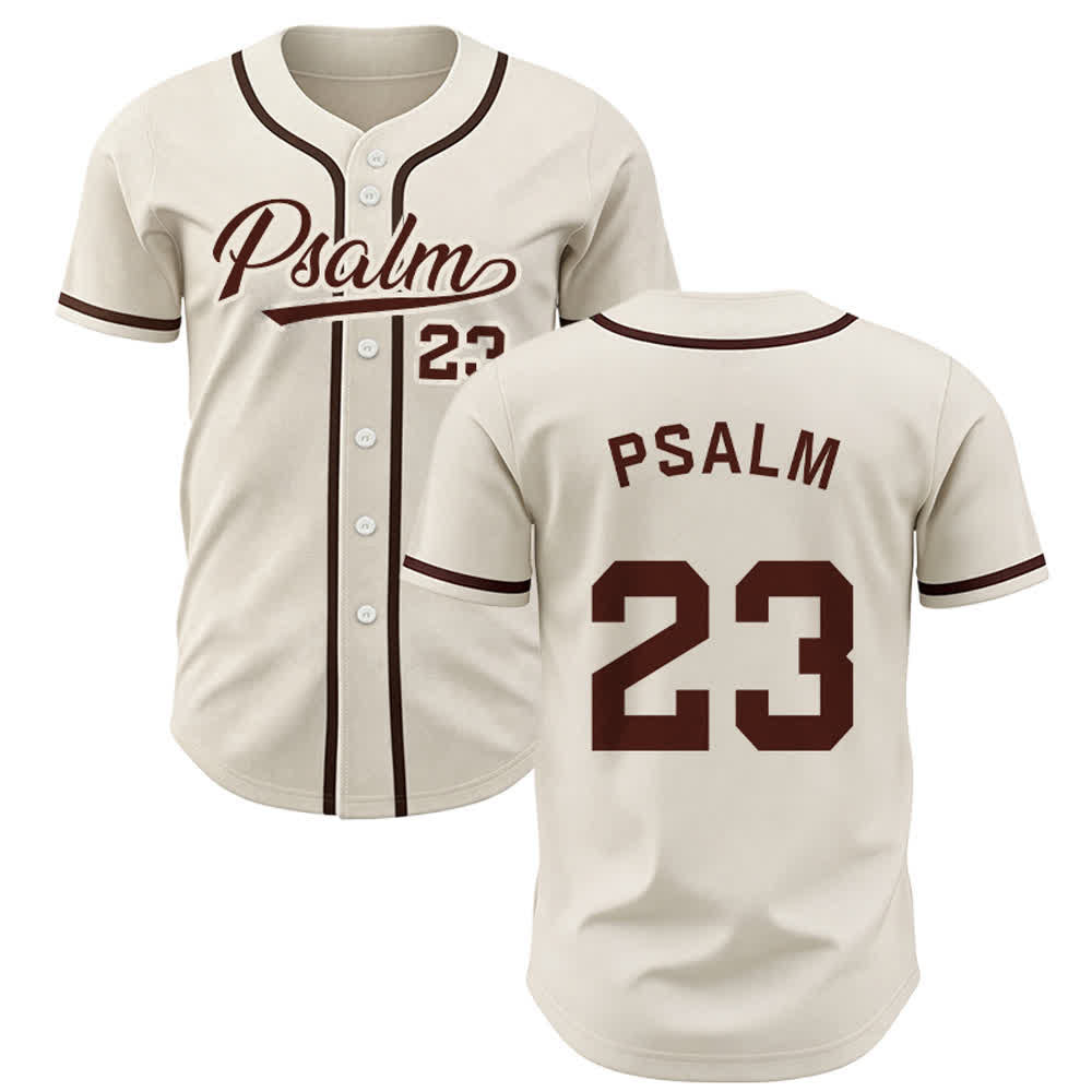 Christianartworkshop Maglia da baseball unisex in stile retrò con la scritta Salmo 23 - Albicocca - 5XL - image 25