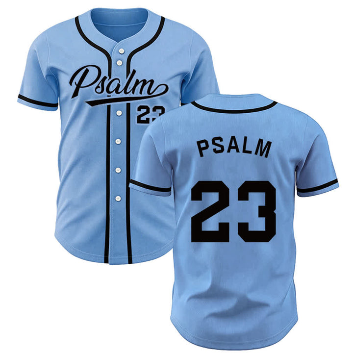 Christianartworkshop Maglia da baseball unisex in stile retrò con la scritta Salmo 23 - Blu - 5XL - image 19