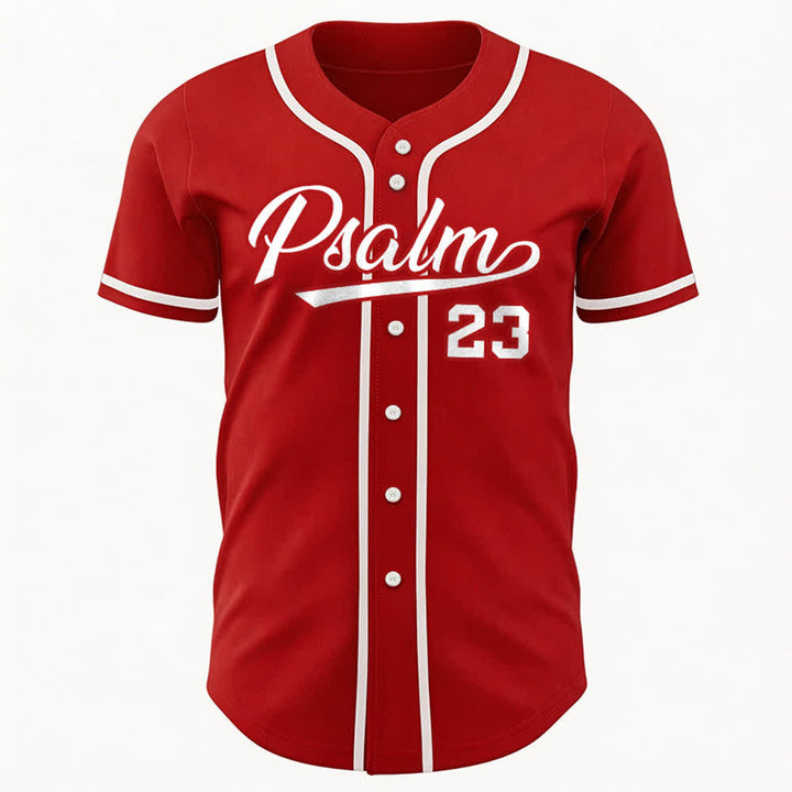 Maglia da baseball unisex Christianartworkshop in stile retrò sportivo con il Salmo 23 - image 14