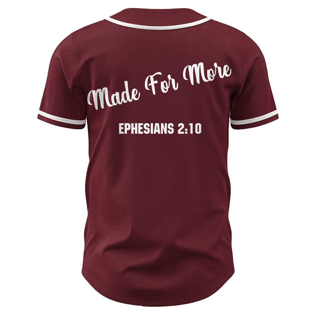 Christianartworkshop Made For More Ephesians 2:10 Maglia da baseball unisex - image 5