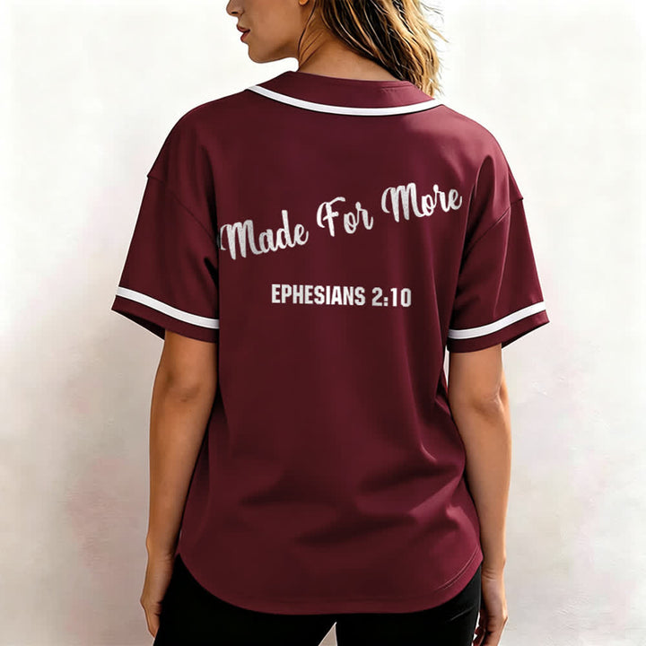 Christianartworkshop Maglia da baseball unisex Made For More Ephesians 2:10 - image 4