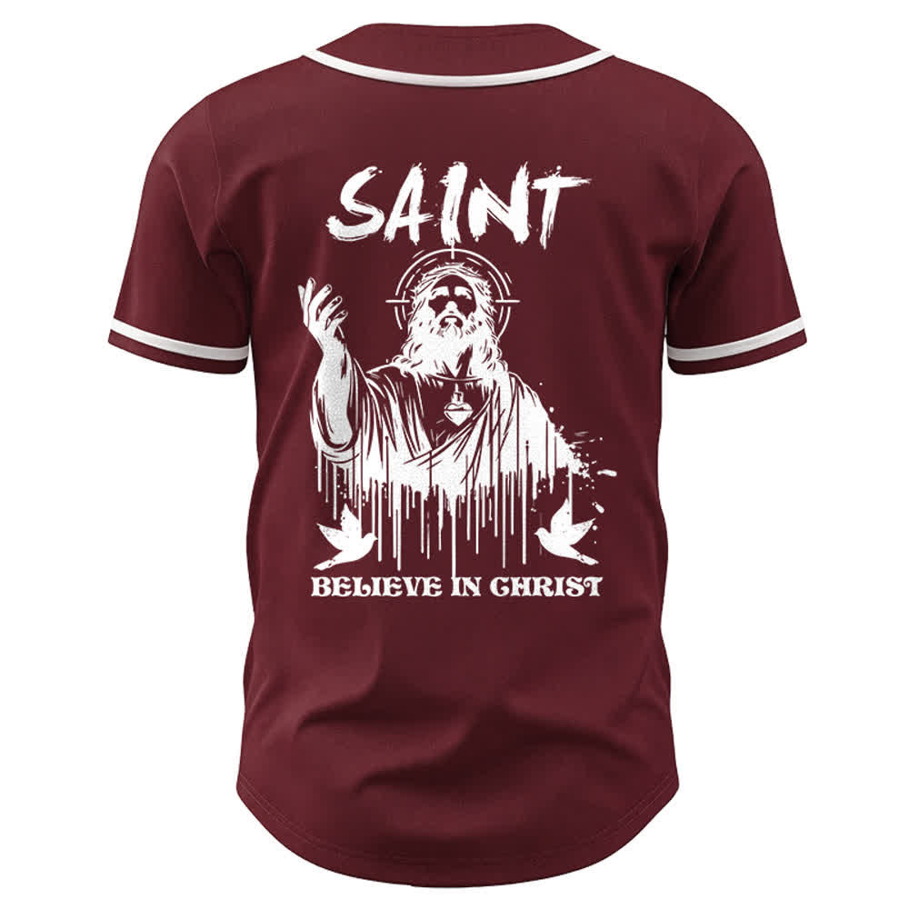 Christianartworkshop Maglia da baseball unisex "Saint Believe In Christ" - image 14