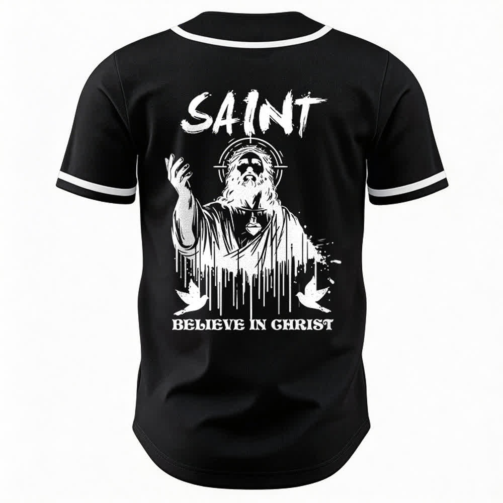 Christianartworkshop Maglia da baseball unisex "Saint Believe In Christ" - image 8