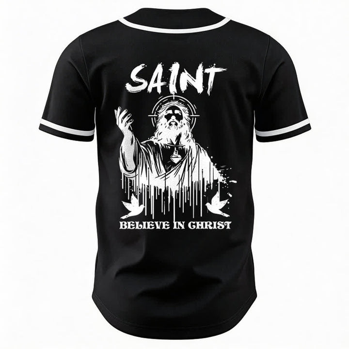 Christianartworkshop Maglia da baseball unisex "Saint Believe In Christ" - image 8