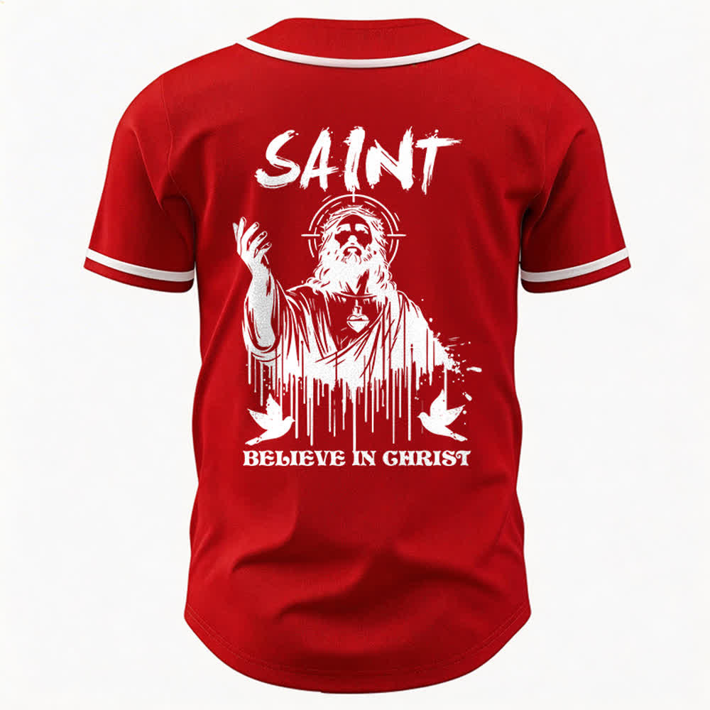 Christianartworkshop Maglia da baseball unisex "Saint Believe In Christ" - image 11