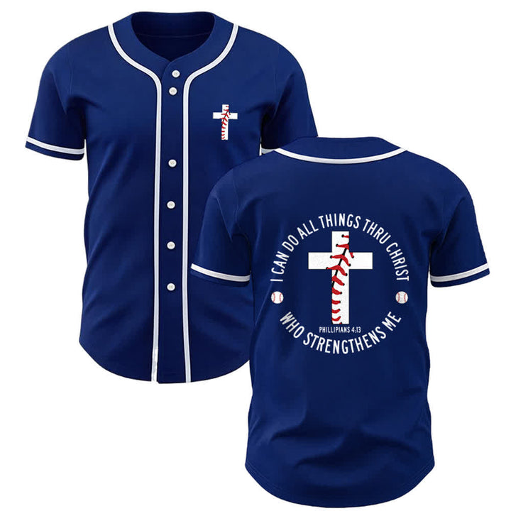 Christianartworkshop Filippesi 4:13 Posso fare ogni cosa Maglia da baseball unisex - Blu navy - 5XL - image 22