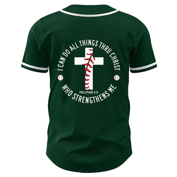 Christianartworkshop Filippesi 4:13 Posso fare ogni cosa Maglia da baseball unisex - image 26