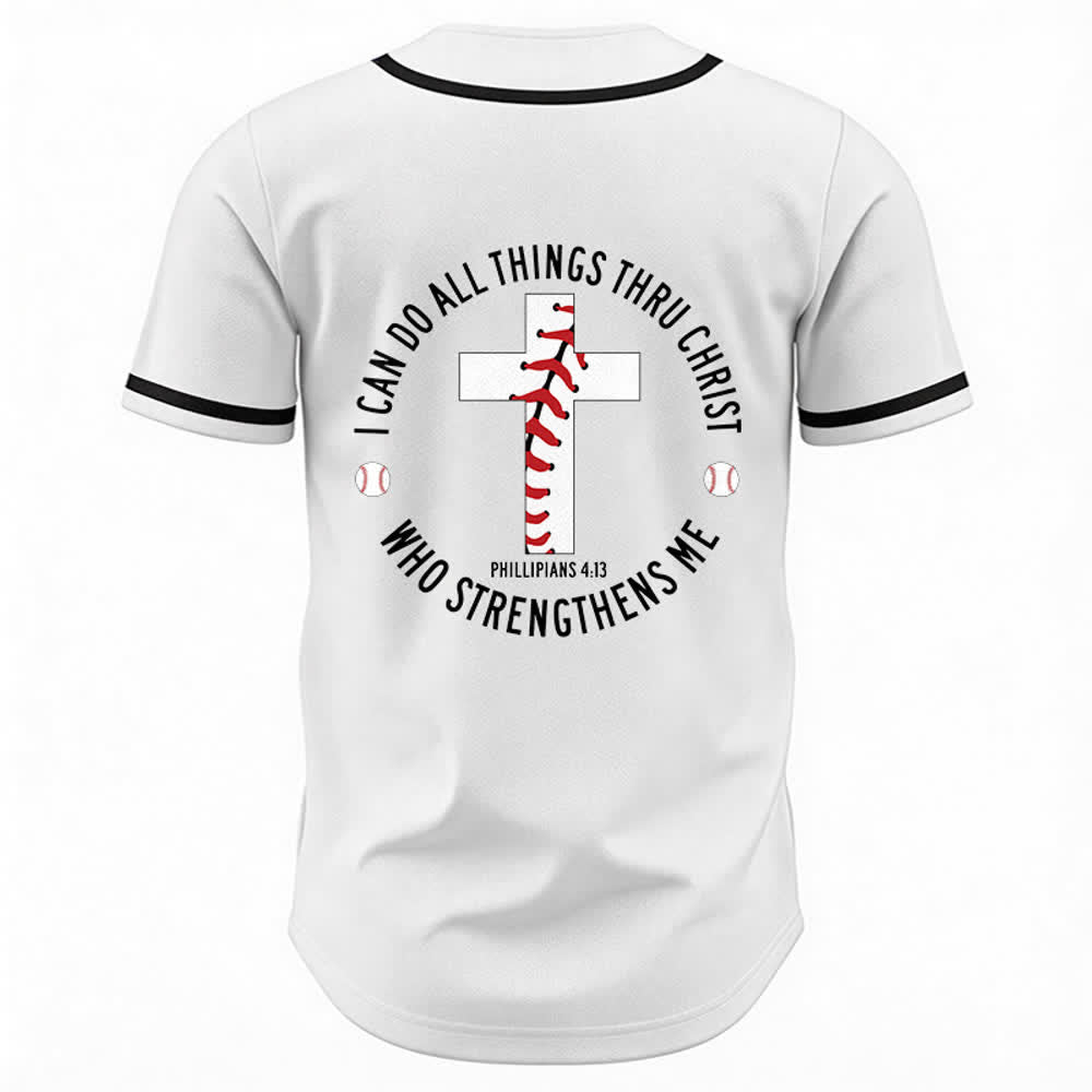Christianartworkshop Filippesi 4:13 Posso fare ogni cosa Maglia da baseball unisex - image 8