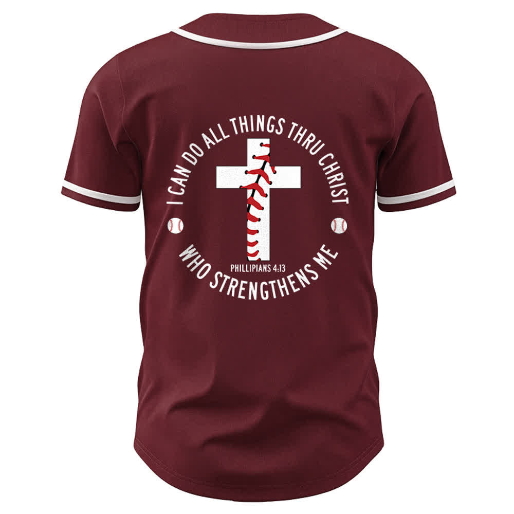 Christianartworkshop Filippesi 4:13 Posso fare ogni cosa Maglia da baseball unisex - image 17