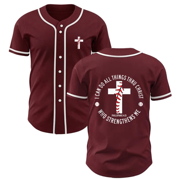 Christianartworkshop Filippesi 4:13 Posso fare ogni cosa Maglia da baseball unisex - Vino - 5XL - image 16