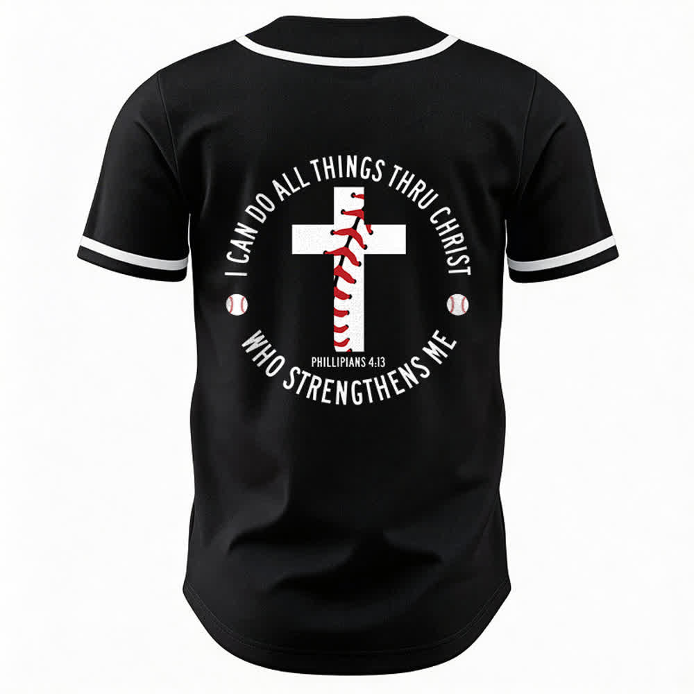 Christianartworkshop Filippesi 4:13 Posso fare ogni cosa Maglia da baseball unisex - image 11