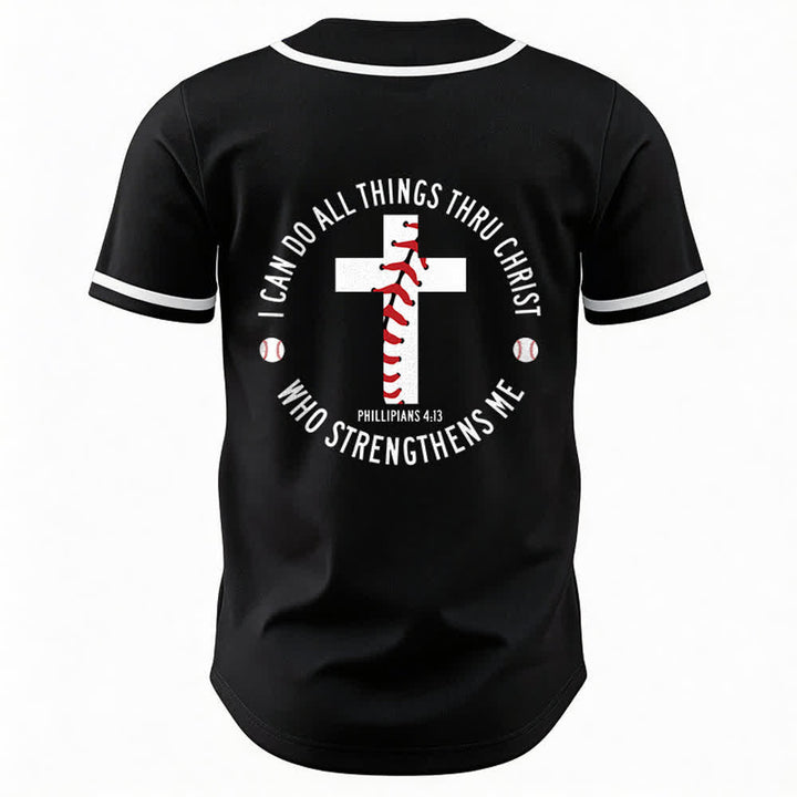 Christianartworkshop Filippesi 4:13 Posso fare ogni cosa Maglia da baseball unisex - image 11