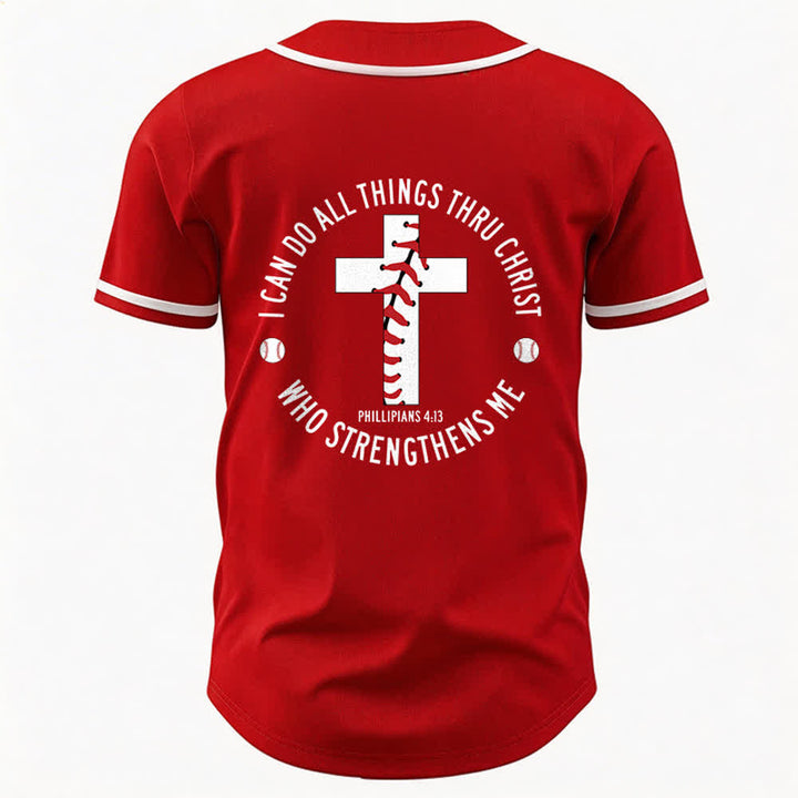 Christianartworkshop Filippesi 4:13 Posso fare ogni cosa Maglia da baseball unisex - image 14