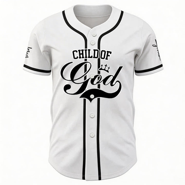 Christianartworkshop Child Of God Maglia da baseball unisex personalizzata con nome e numero - image 6