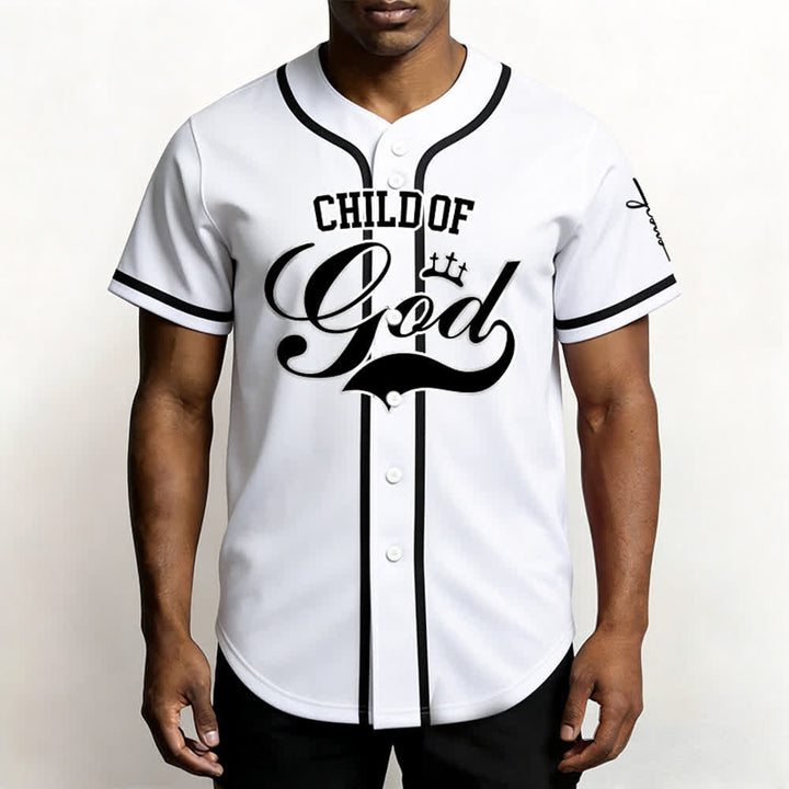 Christianartworkshop Child Of God Maglia da baseball unisex personalizzata con nome e numero - image 2