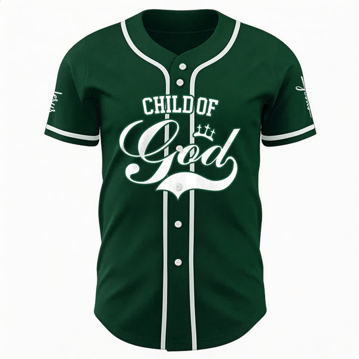 Christianartworkshop Child Of God Maglia da baseball unisex personalizzata con nome e numero - image 24