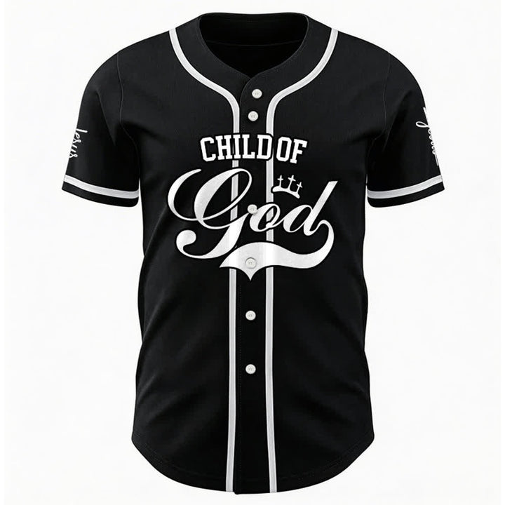 Christianartworkshop Child Of God Maglia da baseball unisex personalizzata con nome e numero - image 9