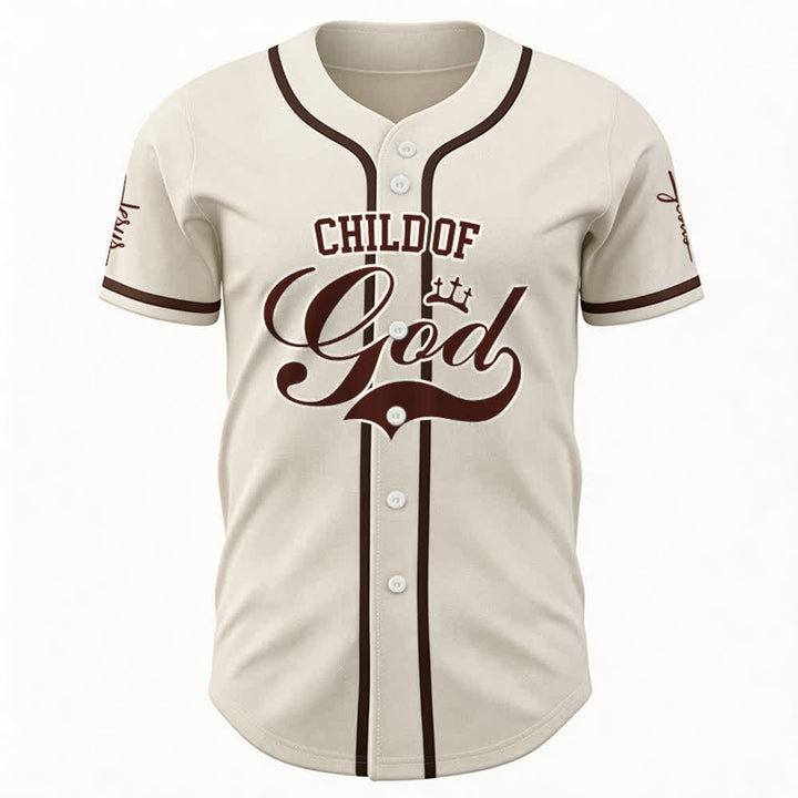 Christianartworkshop Child Of God Maglia da baseball unisex personalizzata con nome e numero - image 27