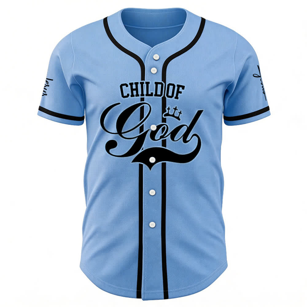 Christianartworkshop Child Of God Maglia da baseball unisex personalizzata con nome e numero - image 18